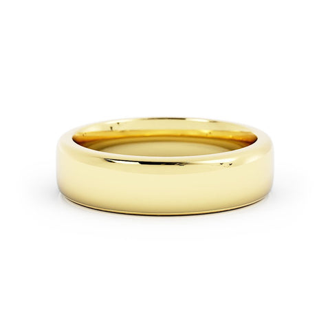 10k Yellow Gold 5.5mm Super Heavyweight Domed Comfort Fit Wedding Band