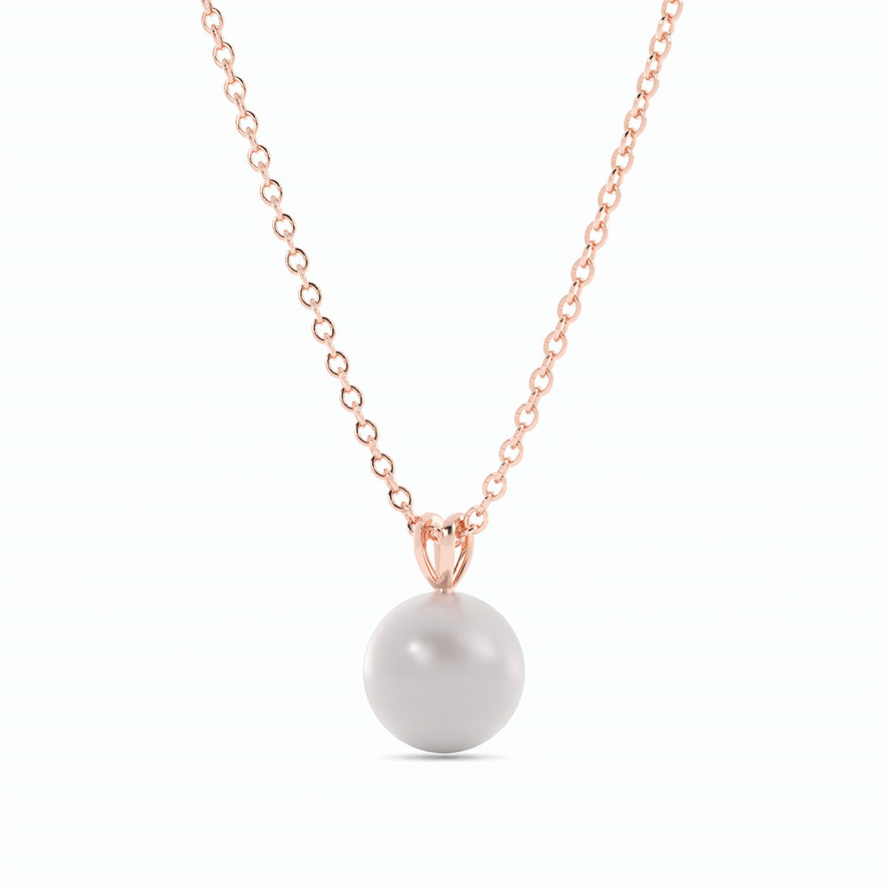 Solitaire Pendant Akoya Pearl Necklace