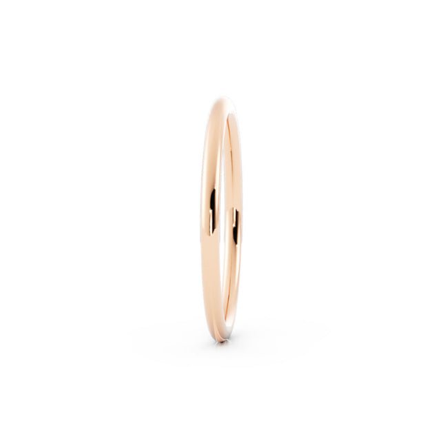 14K Rose Gold 1.5mm Mid-Weight Domed Comfort Fit Wedding Band