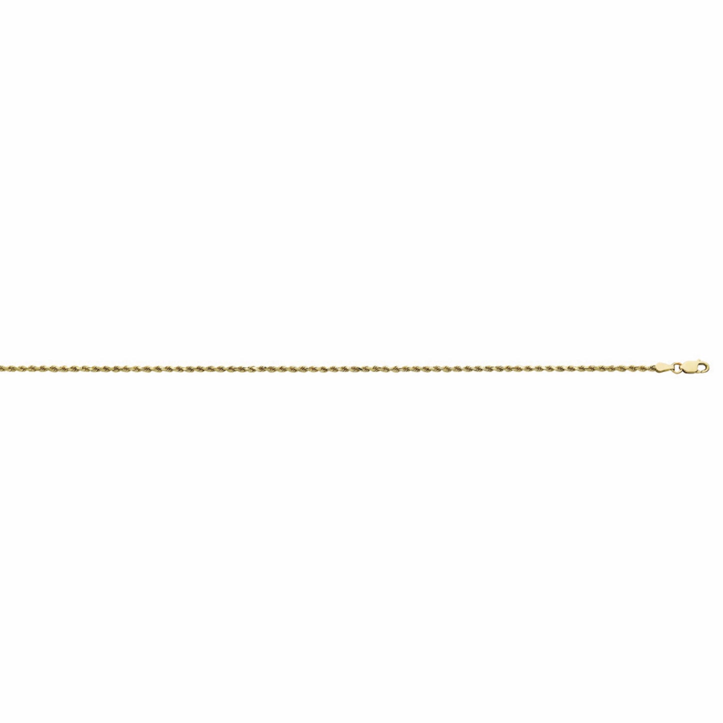 14K Yellow Gold Rope 7 in. Bracelet