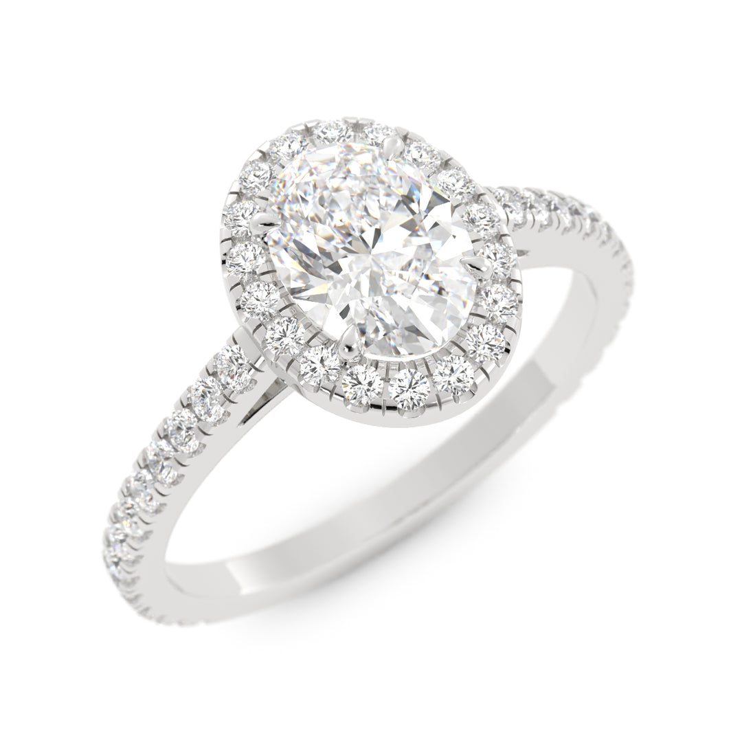50% Down Payment - Platinum, Lab Grown Diamond, Custom Engagement Ring