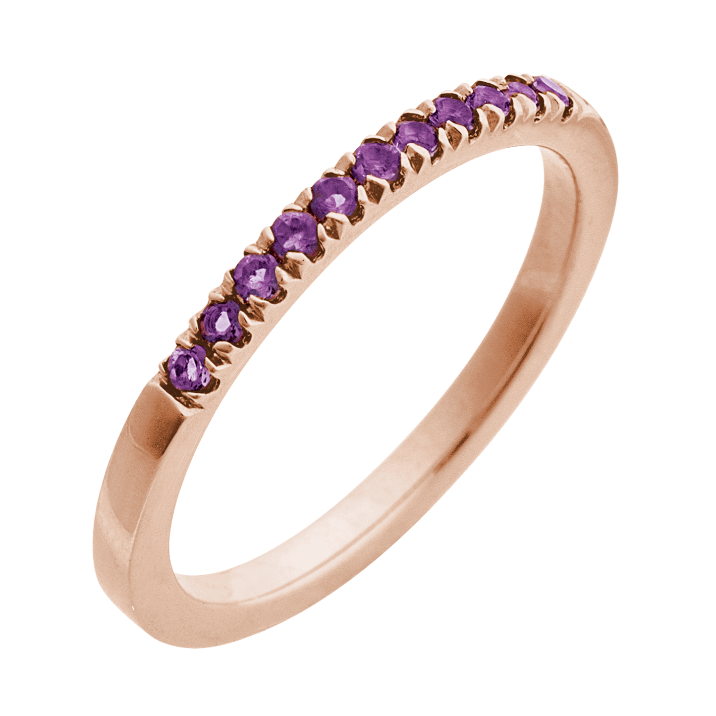 Amethyst Stackable Band
