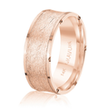 Scratch-Finish Concave Step Down 8mm Band
