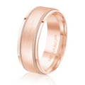 Raised satin center with detailed edge