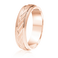 Braid pattern center with milgrain outer edge