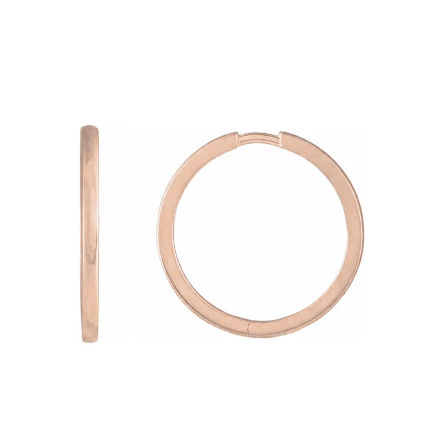 1.65mm Large Huggie Hoop Earrings