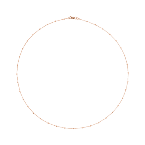 Faceted Bead Cable Chain .85mm