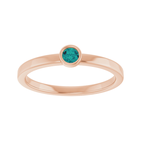 Alexandrite Stackable Solitaire