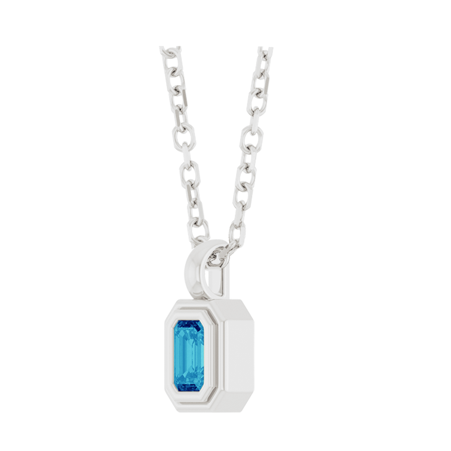 Double Bezel 0.45ct Blue Zircon (natural)
