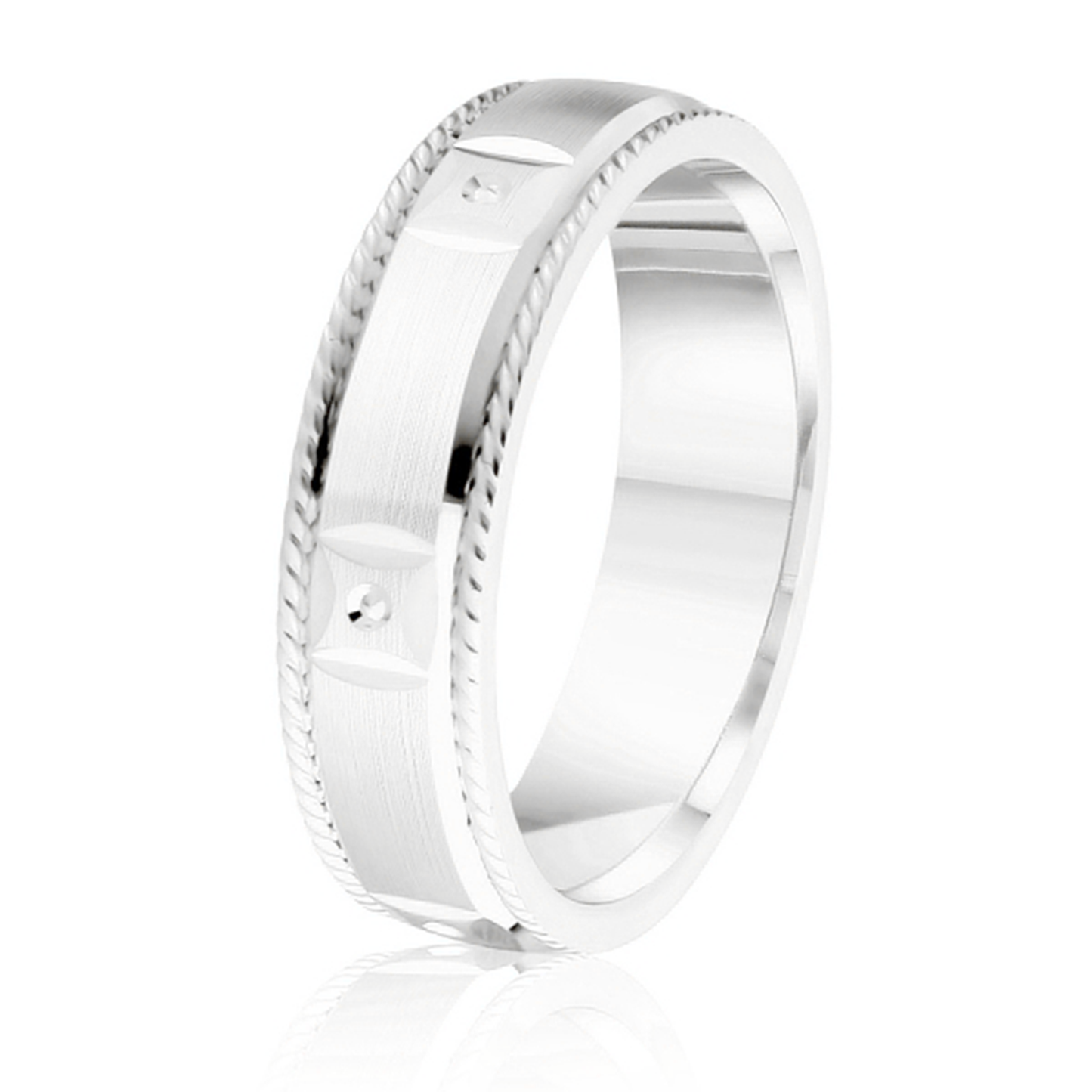 Satin Rope Edge Geometric Design