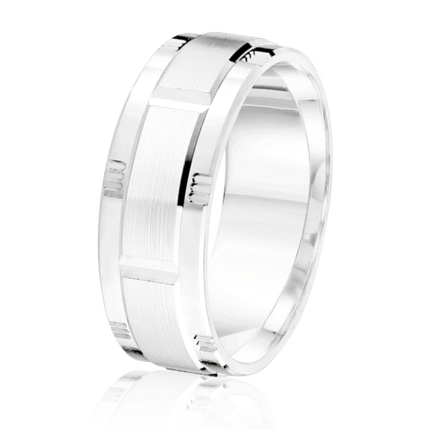 geometric with brick pattern center