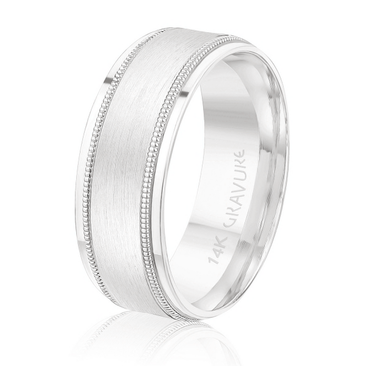 Raised satin center with detailed edge