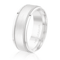 Raised satin center with detailed edge