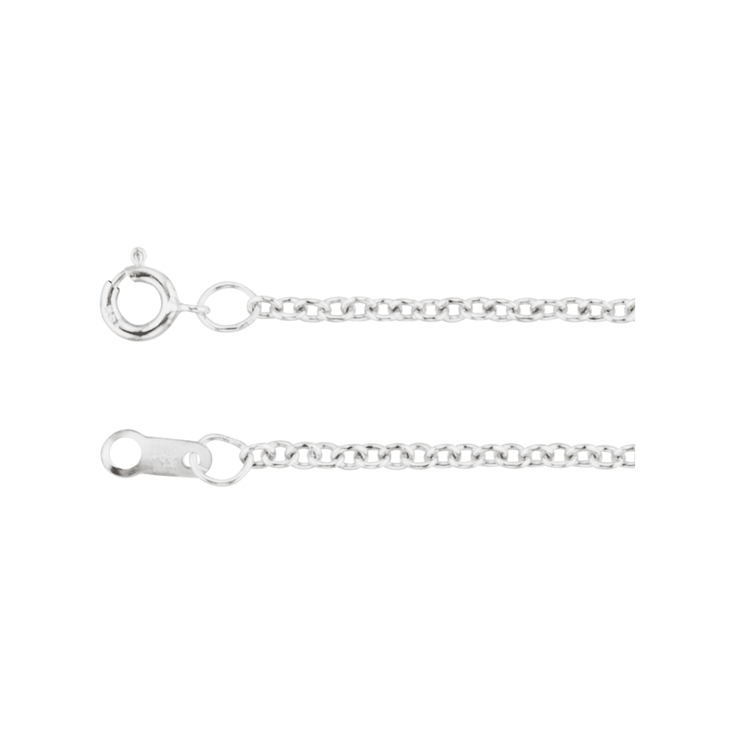 Cable Chain 1.5mm with Spring Ring Clasp