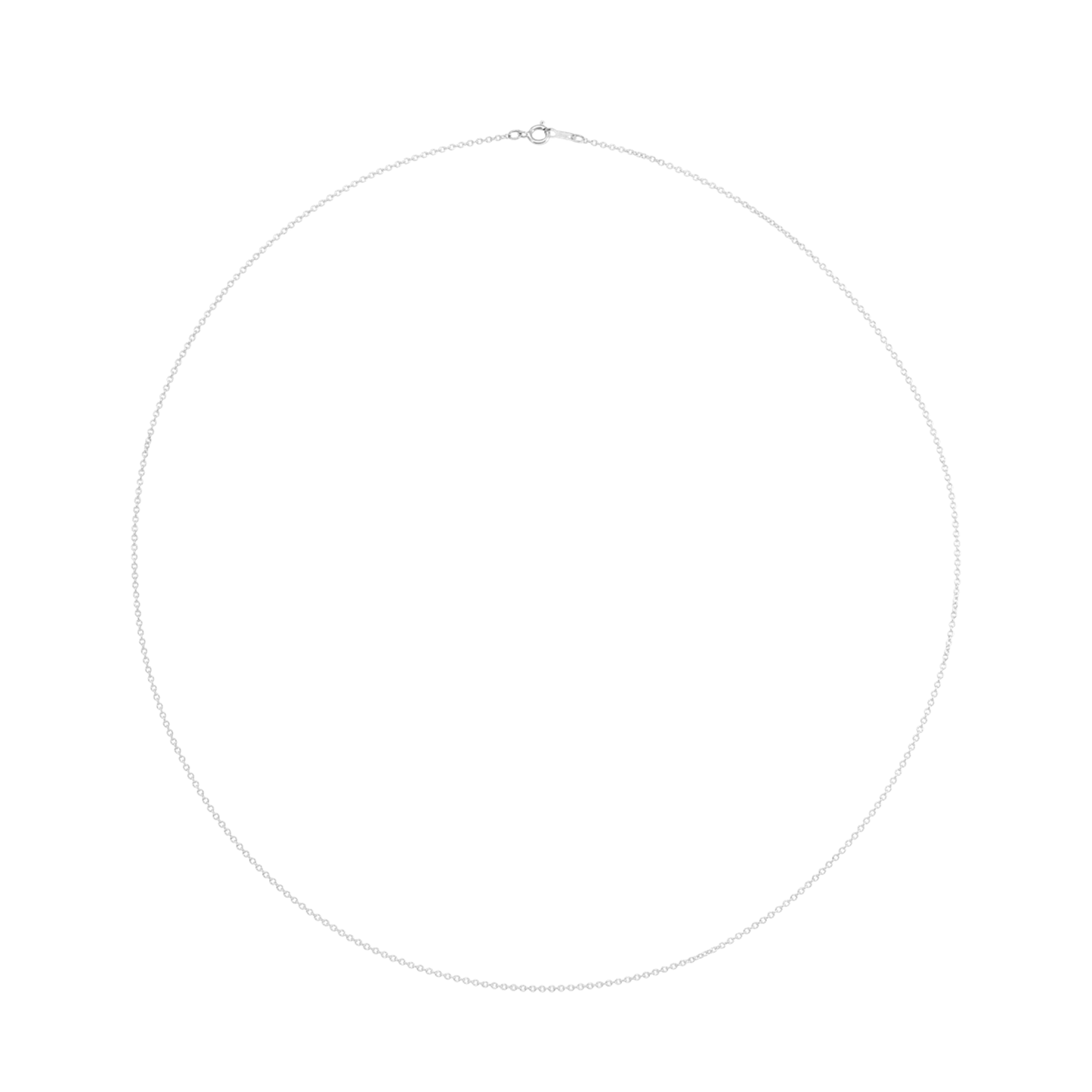 Cable Chain with Spring Ring Clasp 1mm