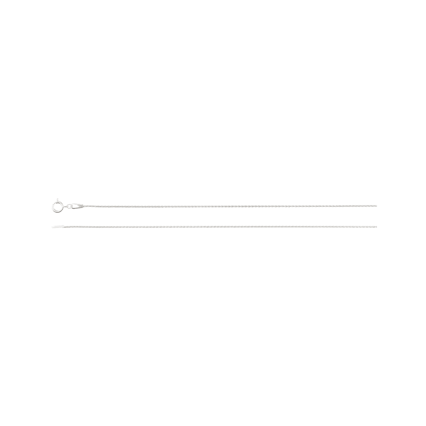 Wheat Chain 1mm with Spring Ring Clasp