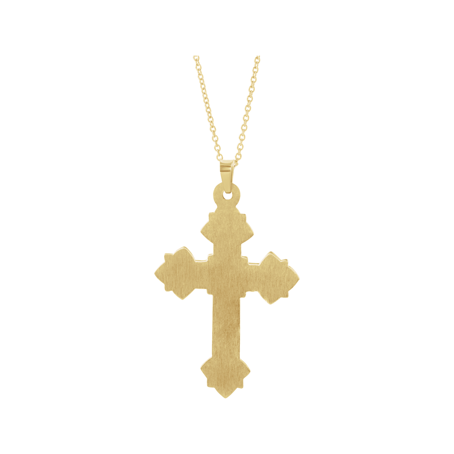 Floral Cross Necklace