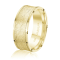 Scratch-Finish Concave Step Down 8mm Band