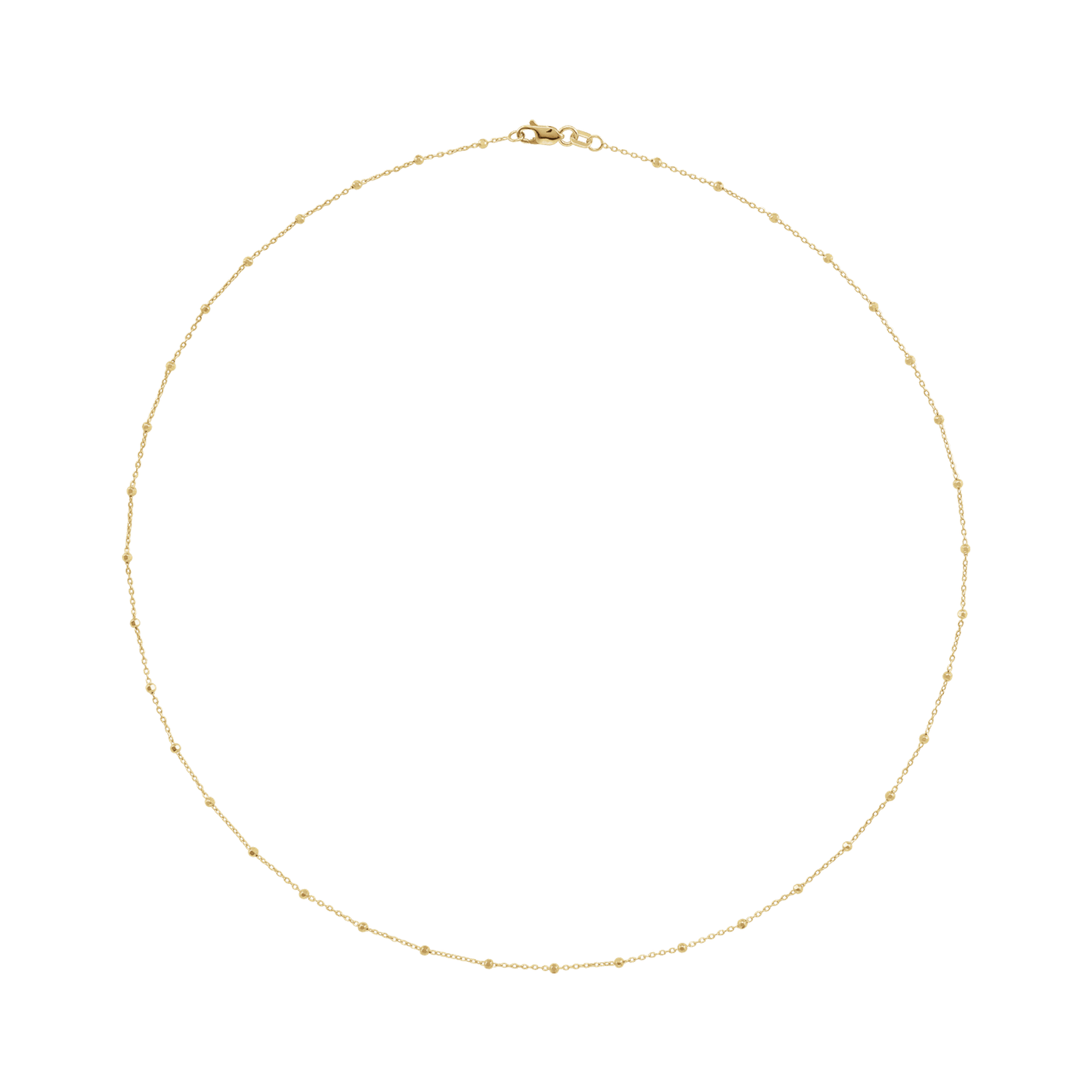 Faceted Bead Cable Chain .85mm