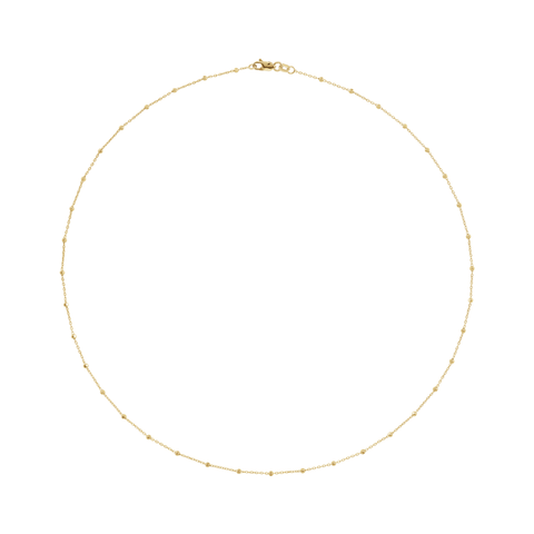 Faceted Bead Cable Chain .85mm