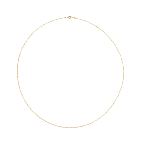 Cable Chain with Spring Ring Clasp 1mm