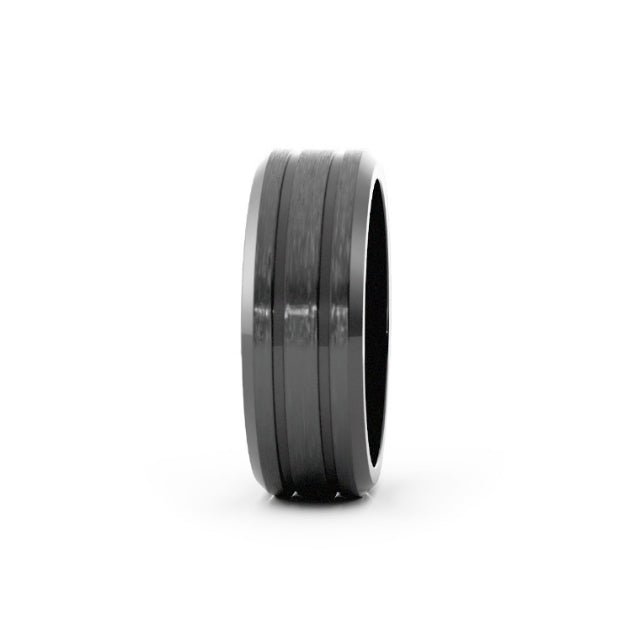 Black Cobalt 7mm Wedding Band