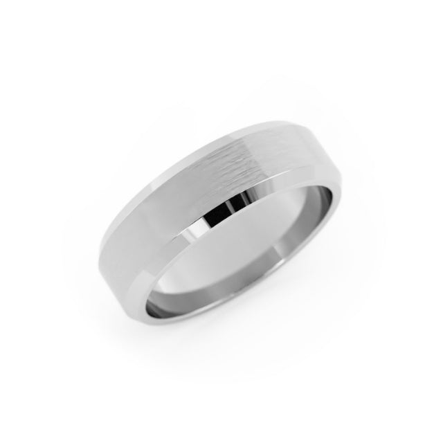 White Cobalt 6mm Wedding Band
