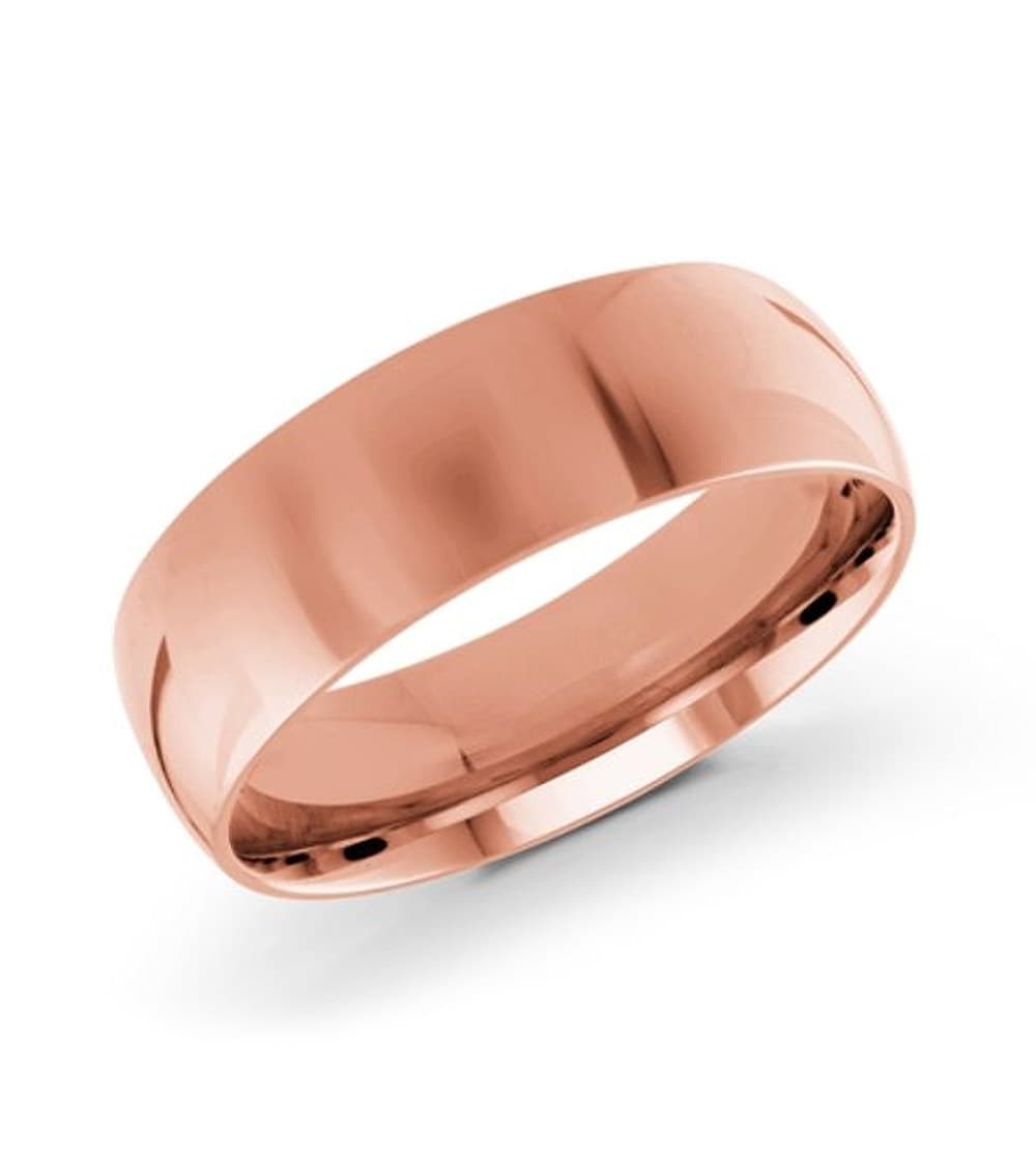 Men's Rose Gold Wedding Band