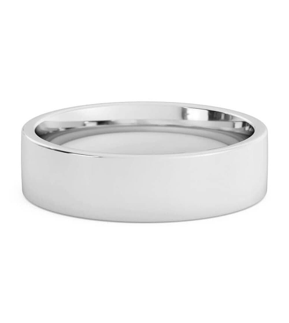 Men's White Gold Wedding Band