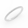 Platinum Moissanite Eternity 1.7mm Wedding Band