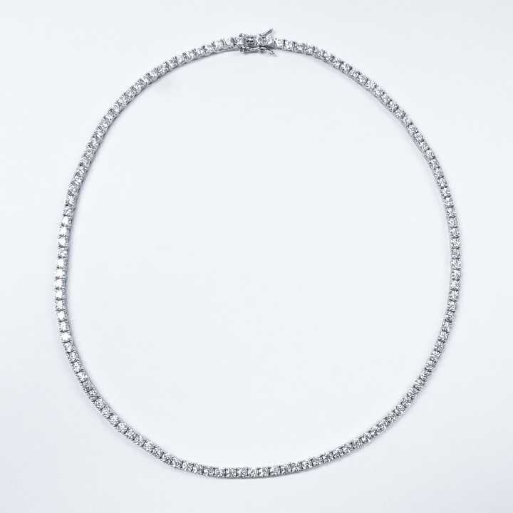 3mm Moissanite Tennis Necklace