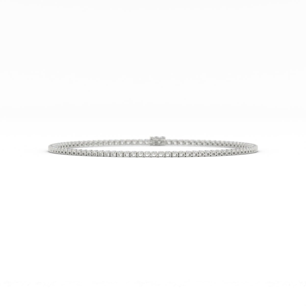 4mm Moissanite Tennis Necklace, 22 inches
