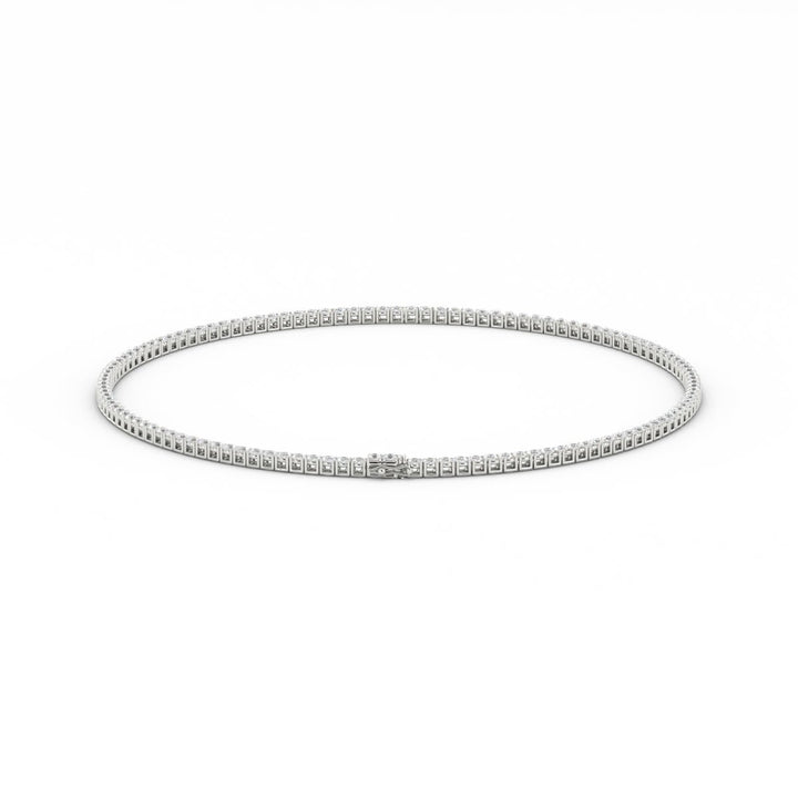 3mm Moissanite Tennis Necklace