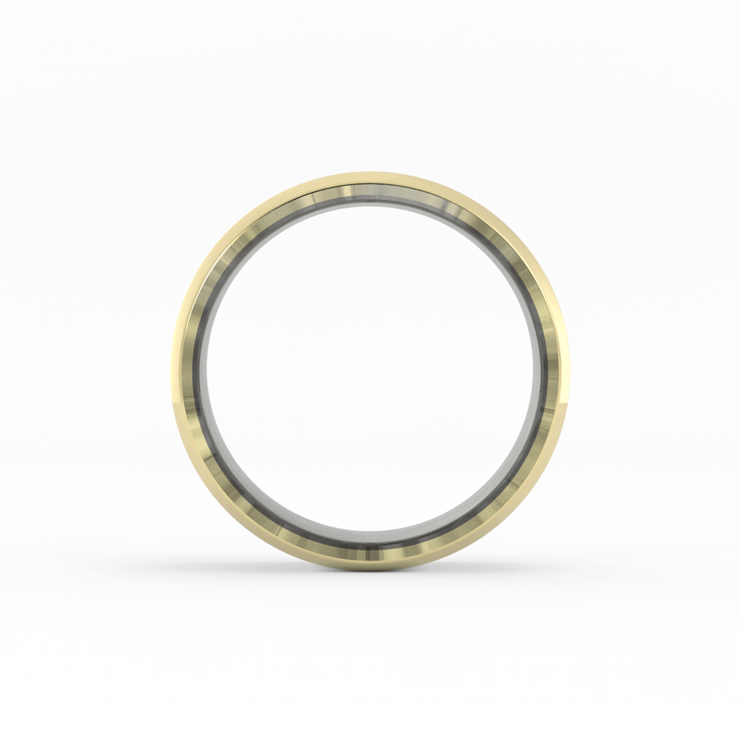 Two-Tone 14K Grey Tantalum/Yellow Gold, 7mm Wedding Band