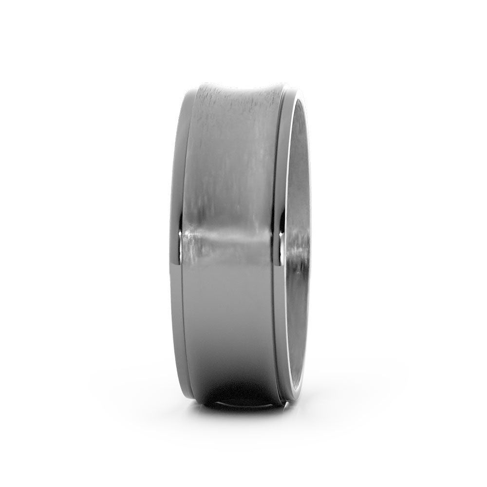 Grey Tantalum 7mm Wedding Band