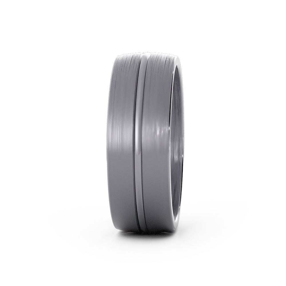 Grey Tantalum 7mm Wedding Band