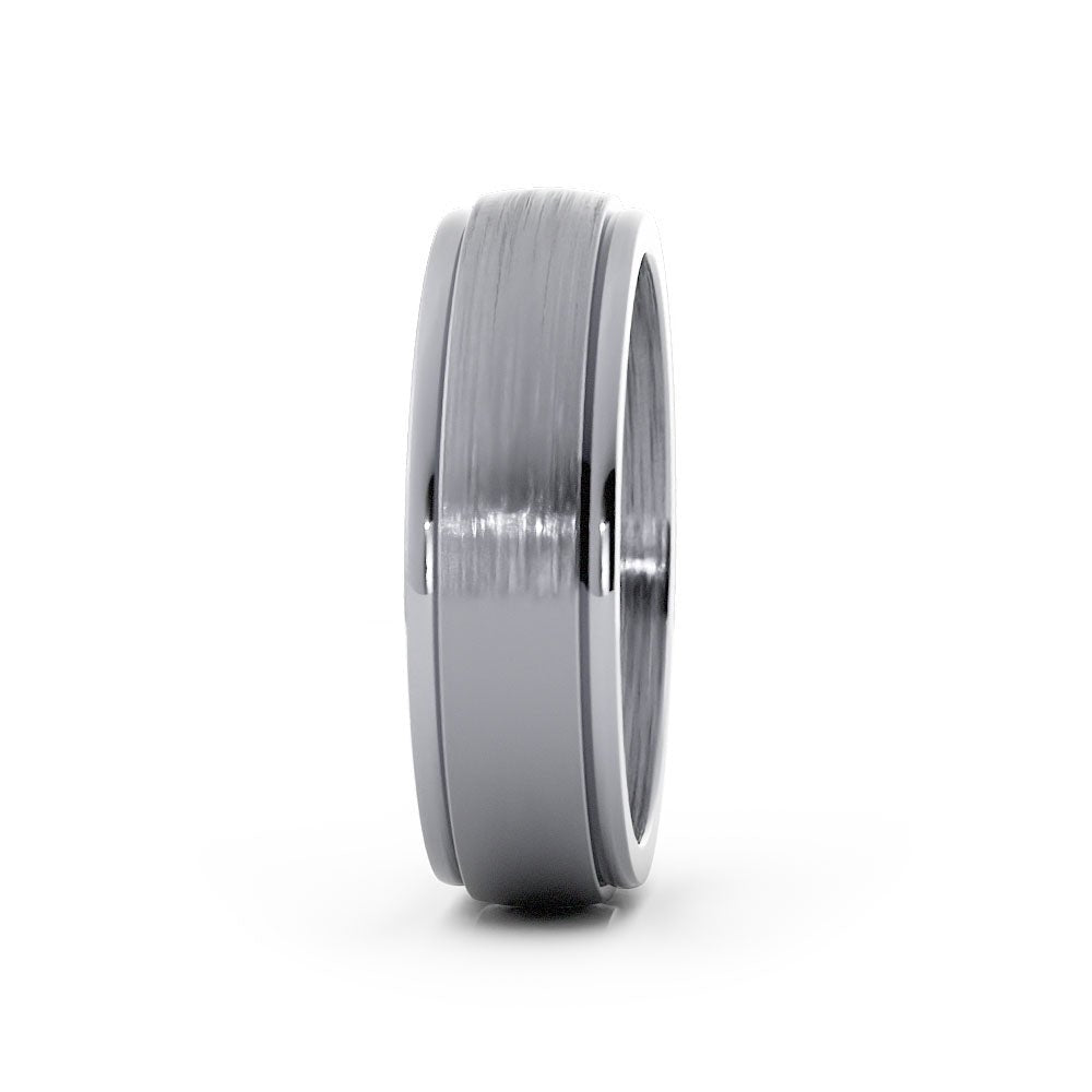 Grey Tantalum 6mm Wedding Band