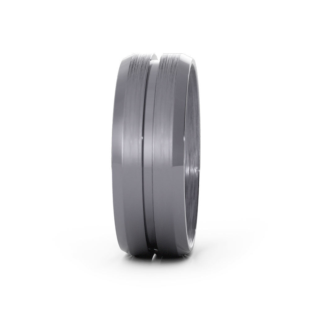 Grey Tantalum 7mm Wedding Band