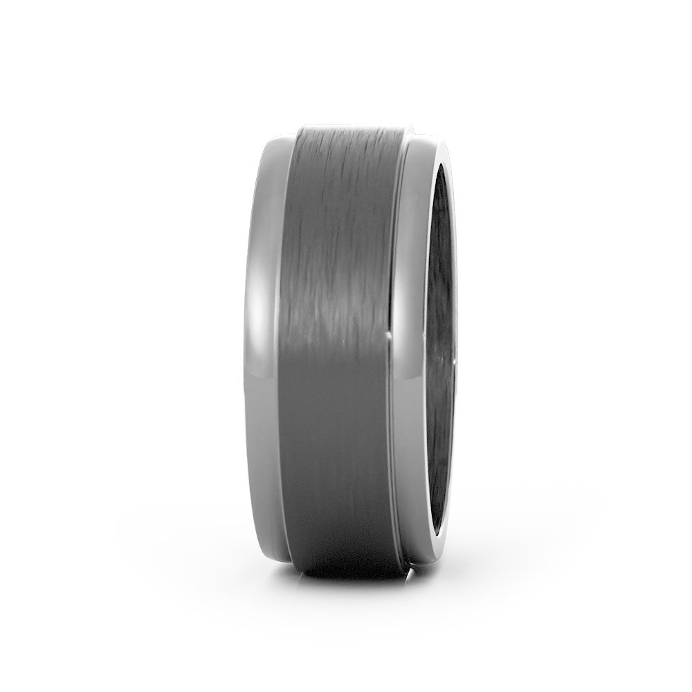 Grey Tantalum 8mm Wedding Band