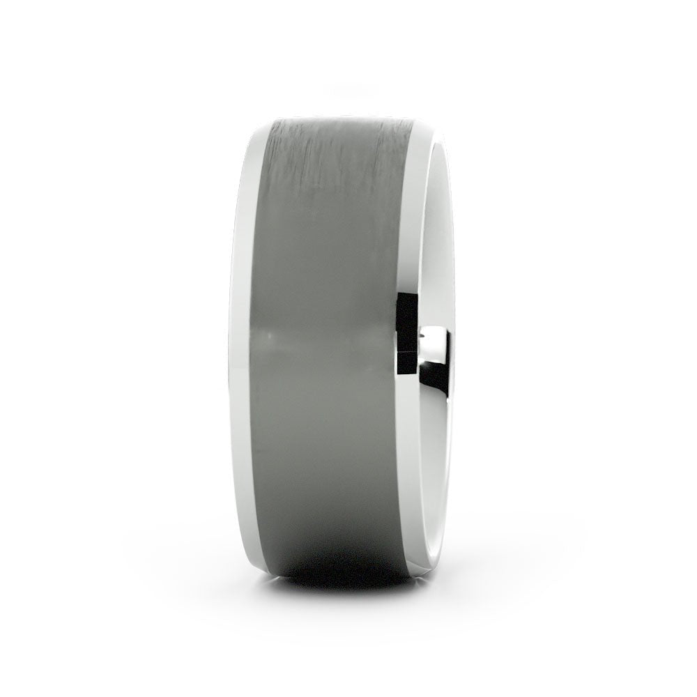 Grey Tungsten 8mm Wedding Band