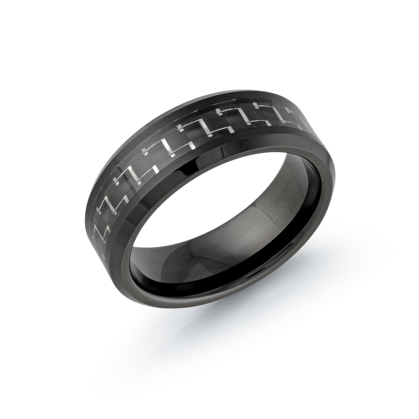 Black Tungsten 8mm Wedding Band