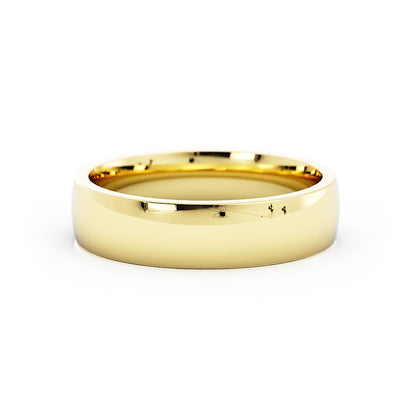 10K Yellow Gold 5mm Mid-Weight Domed Comfort Fit Wedding Band