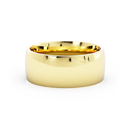 10K Yellow Gold 8mm Heavyweight Domed Comfort Fit Wedding Band