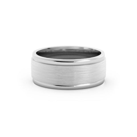 Grey Tungsten 8mm Wedding Band