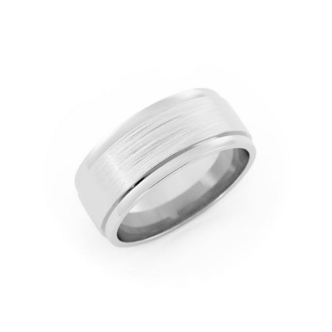 Grey Tungsten 8mm Wedding Band