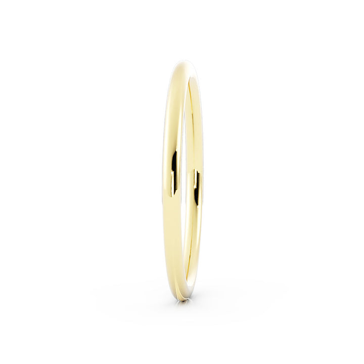 10K Yellow Gold High Polish Domed 1.5mm Wedding Band