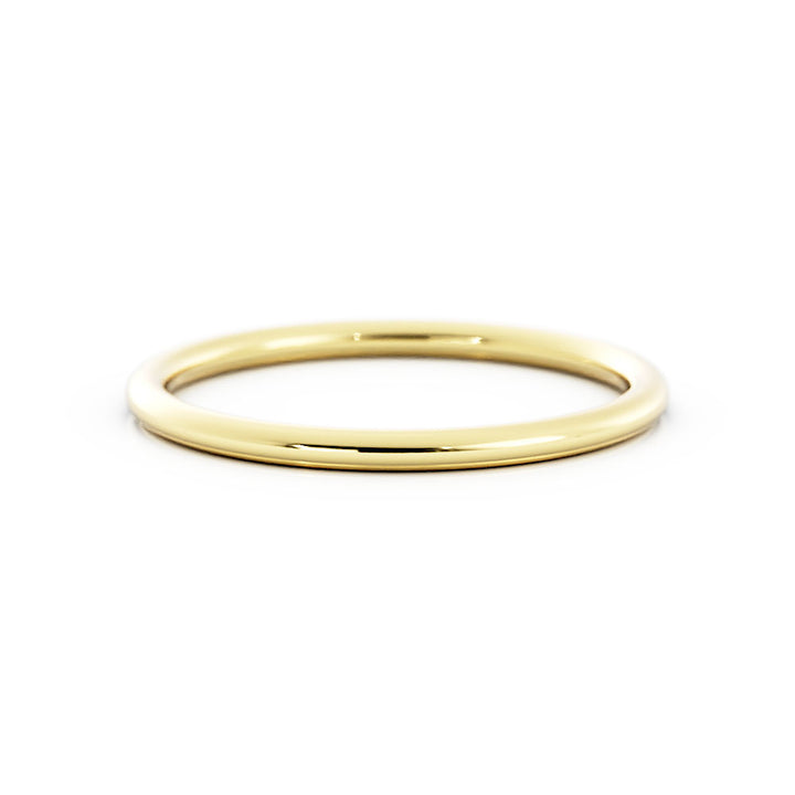 10K Yellow Gold High Polish Domed 1.5mm Wedding Band