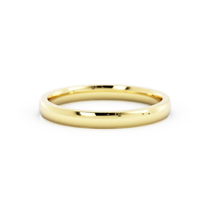 10k Yellow Gold 2.5mm Mid-Weight Domed Comfort Fit Wedding Band