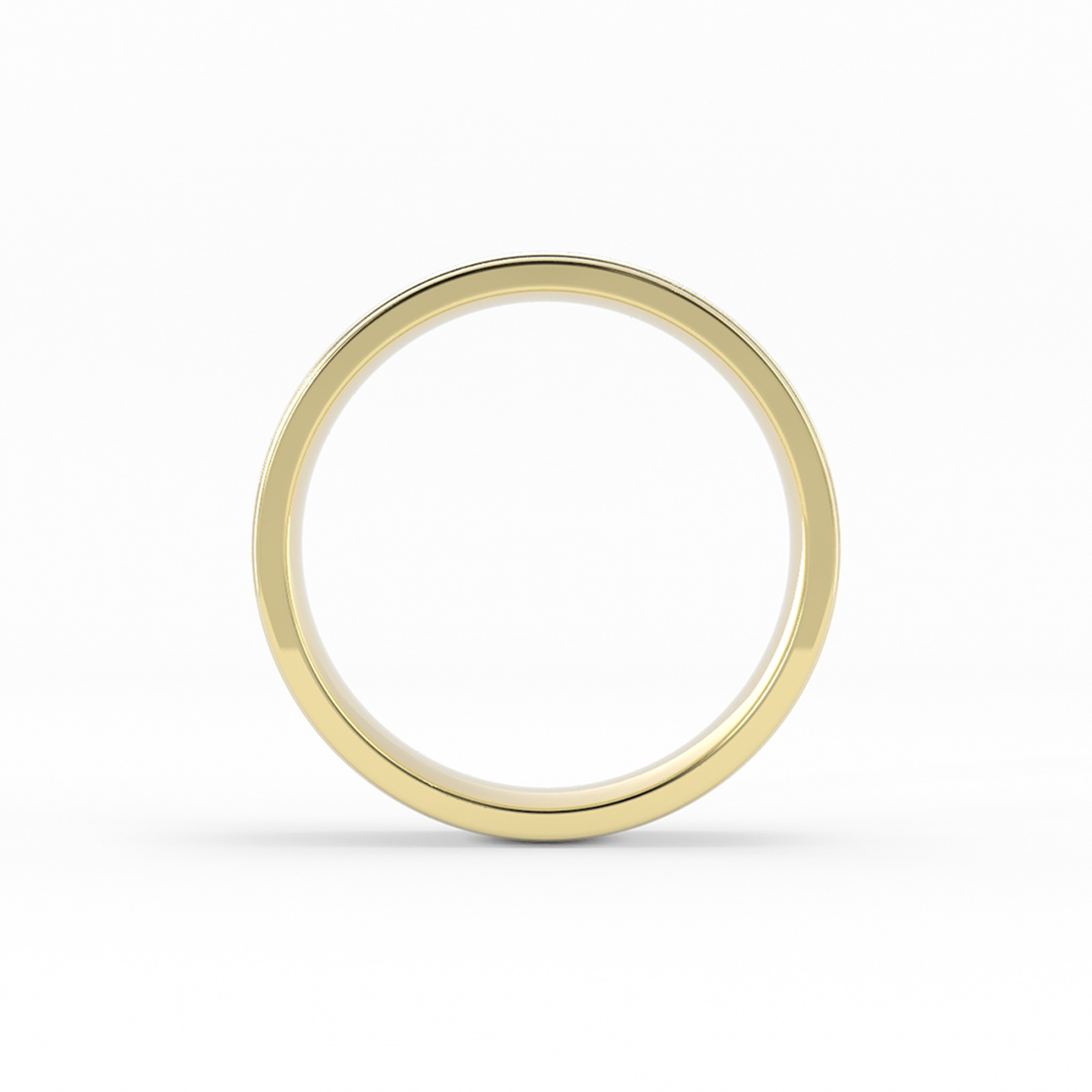 18K Yellow Gold 6mm Milgrain Domed Comfort Fit Wedding Band