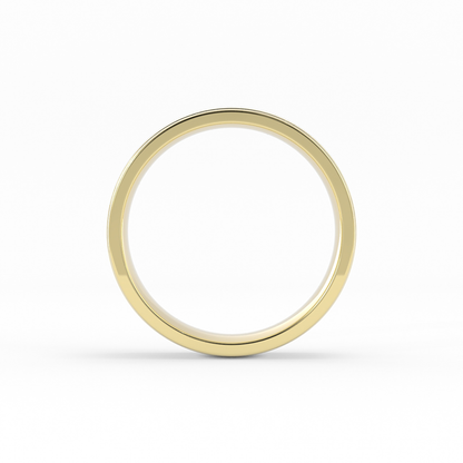 18K Yellow Gold 6mm Milgrain Domed Comfort Fit Wedding Band